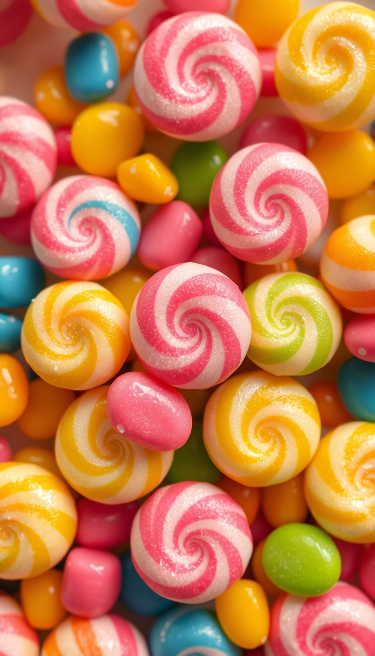 Best Mixed Candies Close Up Phone Photogenic Background